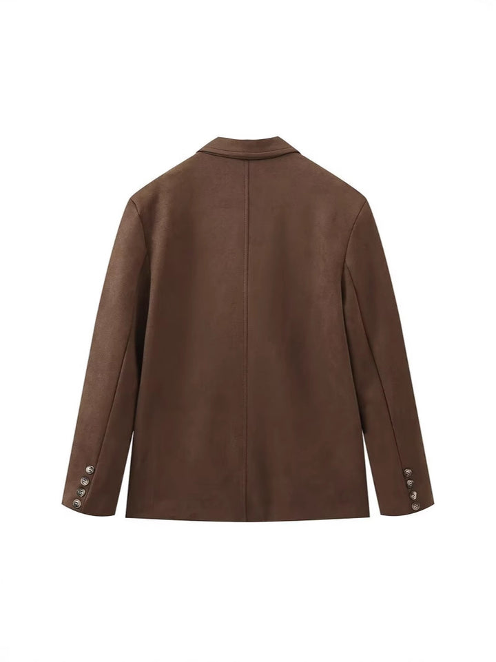 Damen Wildleder-Blazerjacke Drune