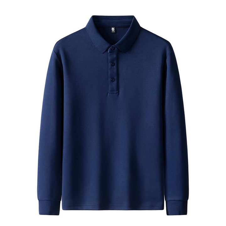 Damen Poloshirt mit langem Arm und Knopfdetails Drune