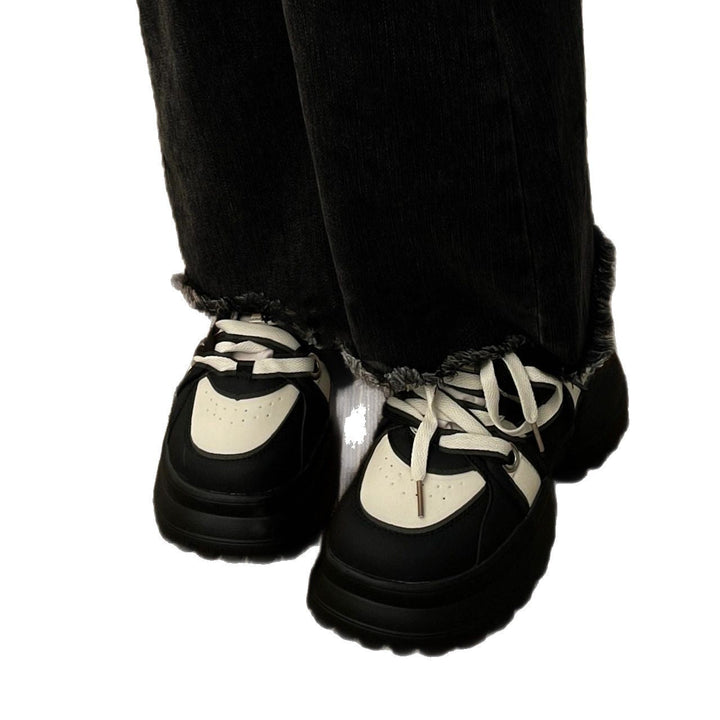 Damen Sportliche Chunky Sneakers mit rutschfester Laufsohle und atmungsaktivem Obermaterial Drune