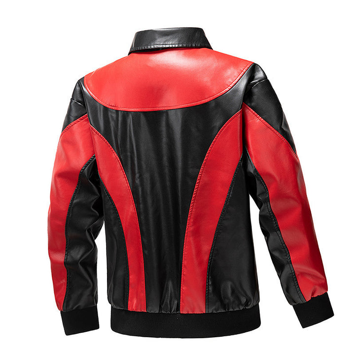Herren Modische Retro-Lederjacke Drune