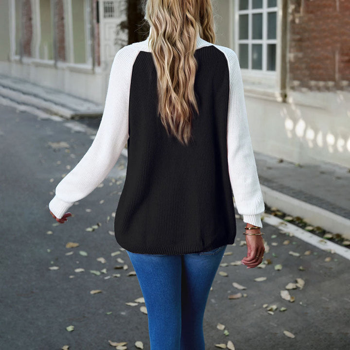 Drune | Pullover in Kontrastfarbe