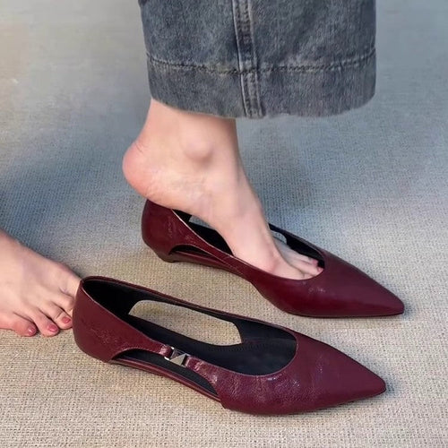 Damen Slingback-Ballerinas mit elegantem Cut-Out und bequemer Passform Drune