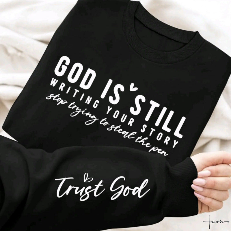 Damen Sweatshirt mit inspirierendem Schriftzug und weichem Material Drune