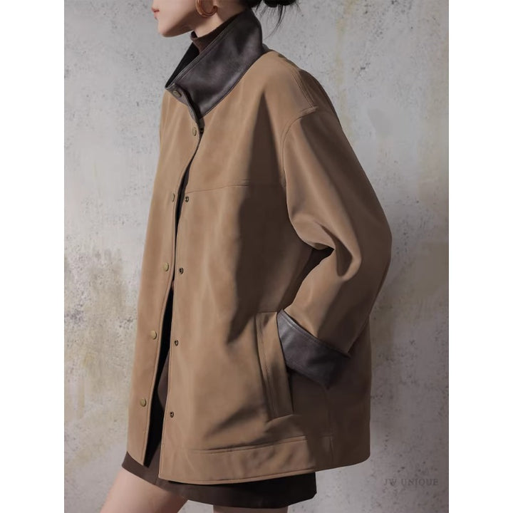 Damen Lederjacke mit modernem Schnitt Drune