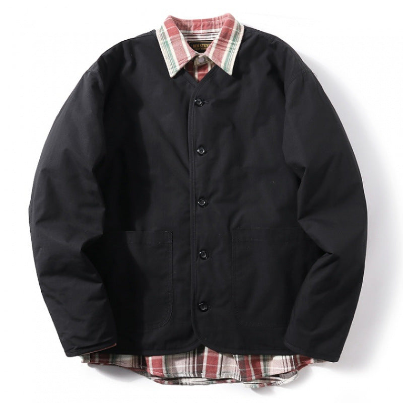 Herren gesteppte Freizeitjacke mit praktischem Kragen und innovativen Innenfutter Drune