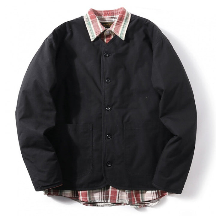 Herren gesteppte Freizeitjacke mit praktischem Kragen und innovativen Innenfutter Drune