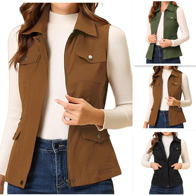 Damen Outdoor-Weste mit praktischen Taschen Drune
