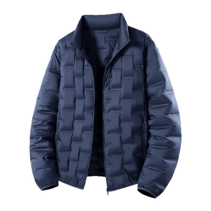 Herren Ultraleichte gesteppte Isolationsjacke mit Stehkragen und minimalistischem Design Drune