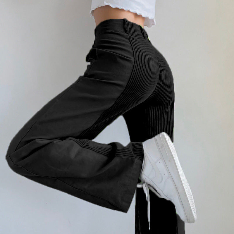 Damen Hoch-taillierte Bundfaltenhose aus Cord Drune