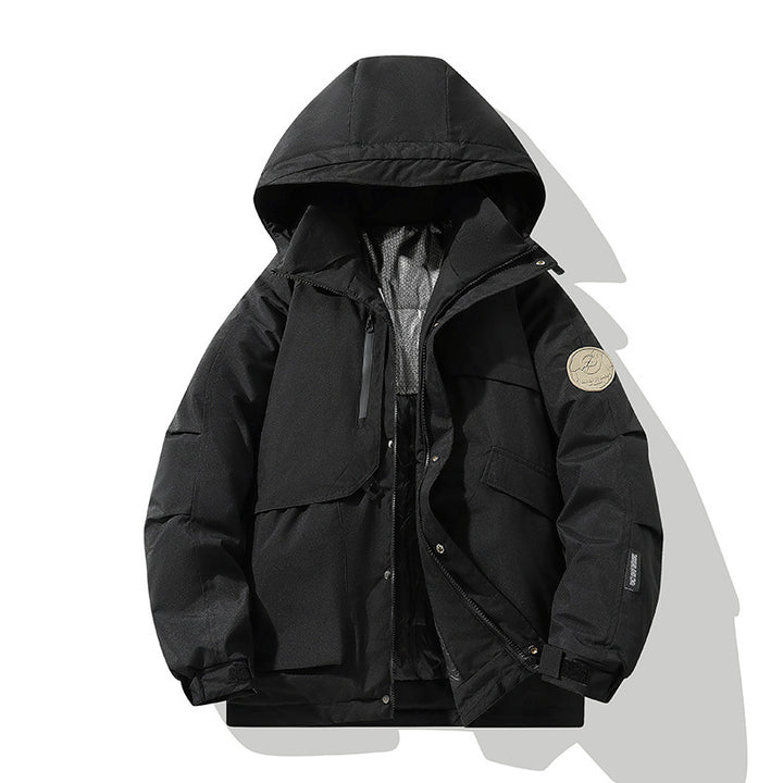 Herren Technischer Kapuzen‑Fieldparka mit Thermoisolierung, winddichter Membran und Multifachtaschen Drune