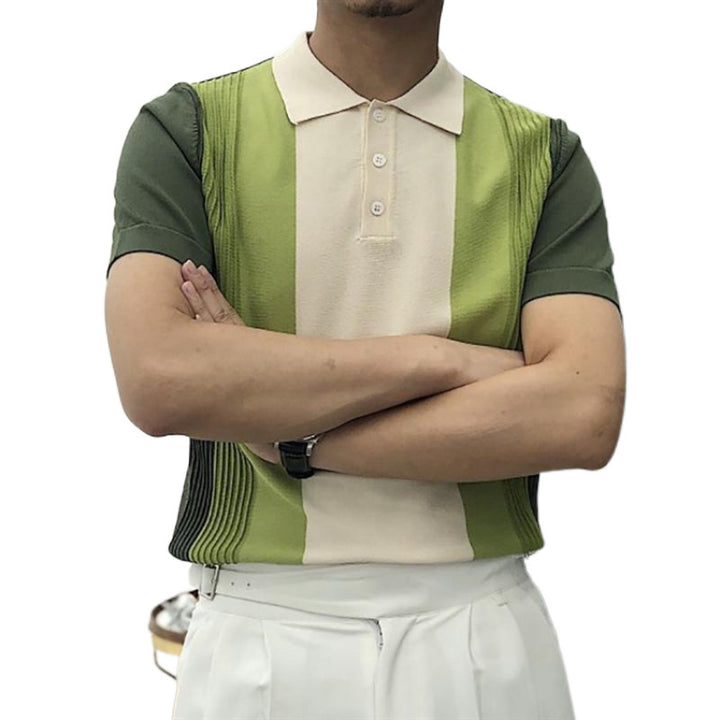 Herren perfektes Polo-Shirt mit strukturiertem Design Drune