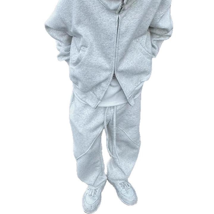 Herren Urbanes Oversized Jacken-Set Drune