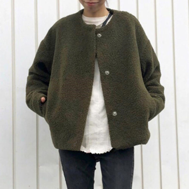 Drune | Lockere modische Jacke mit Knöpfen