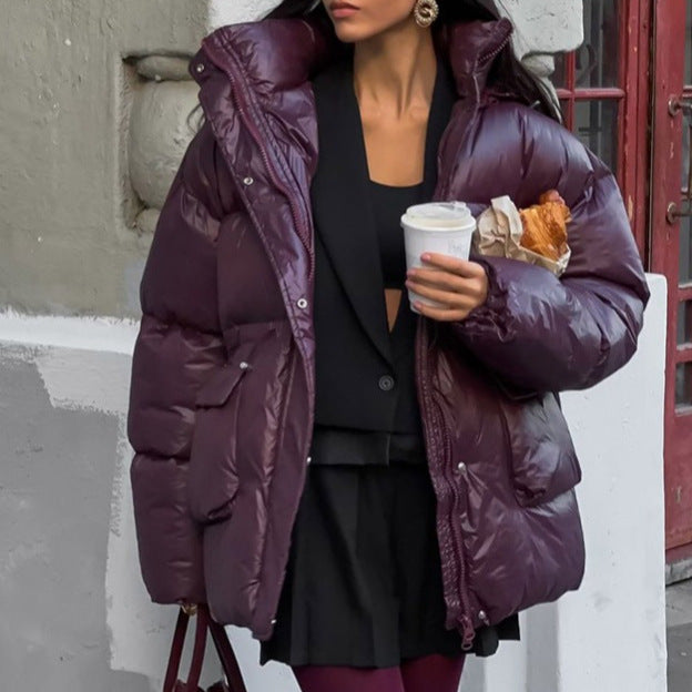 Damen Winterjacke mit voluminösem Schnitt und Wärmeisolierung Drune