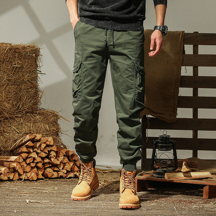 Herren Cargo-Jogginghose mit Utility-Taschen und elastischen Bündchen Drune