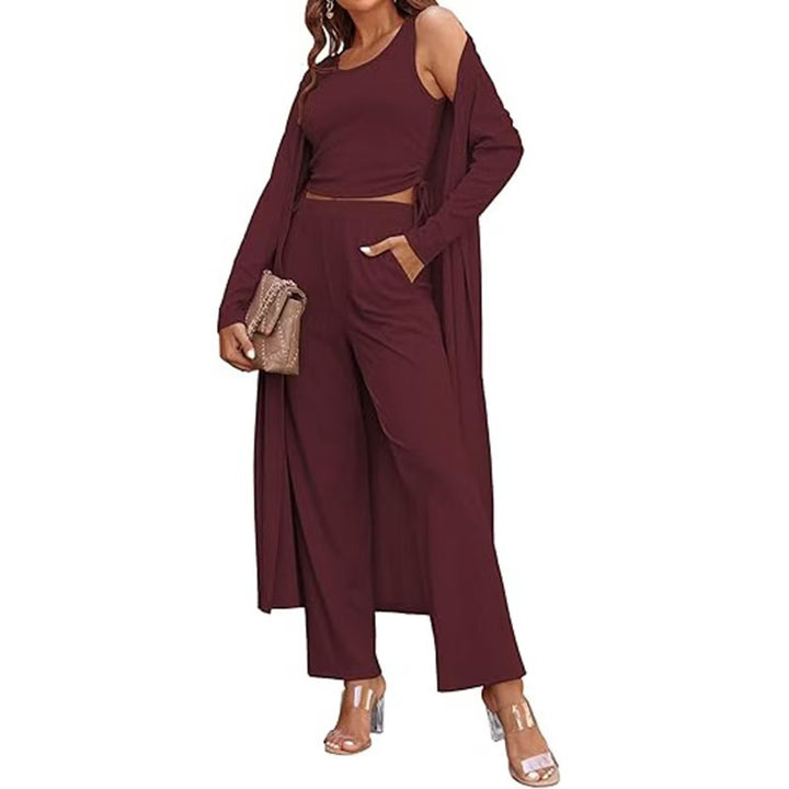 Damen elegantes und lässiges Zweiteiler-Set Drune