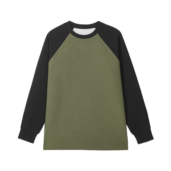 Herren Sportlicher Raglan-Pullover mit Struktur Drune