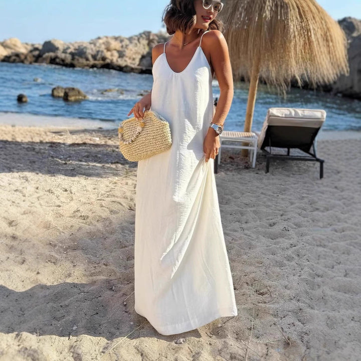 Damen Strandkleid mit Rückenausschnitt Drune