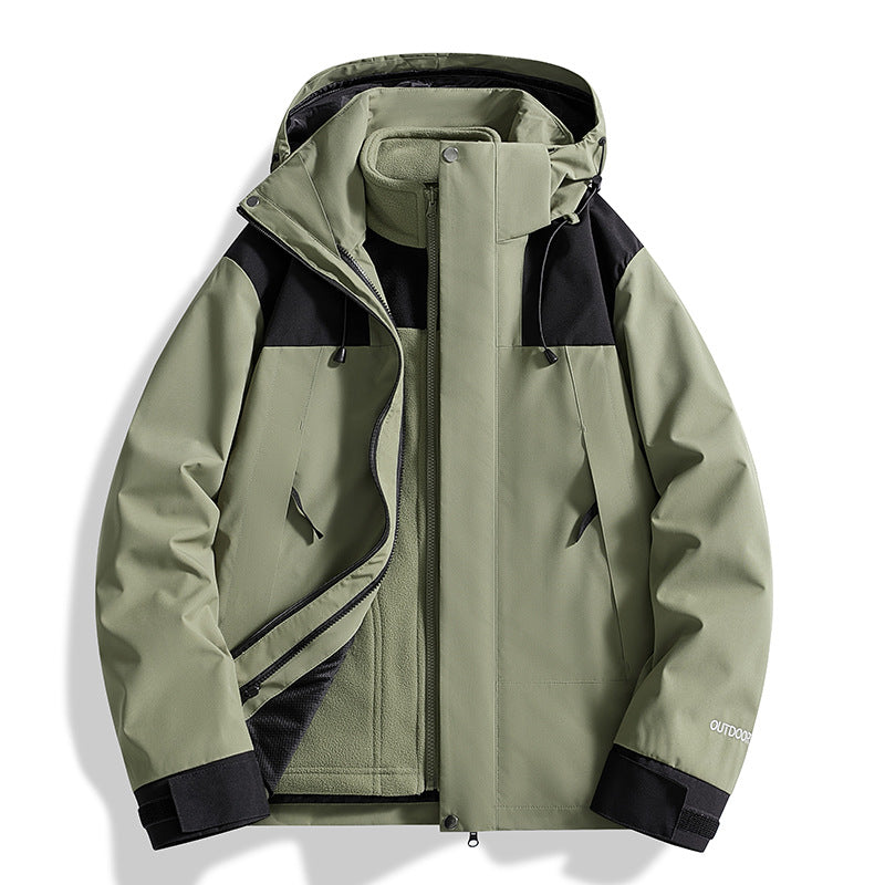 Damen Vielseitige Outdoorjacke mit abnehmbarer Fleece-Innenjacke und wasserdichter Membran Drune