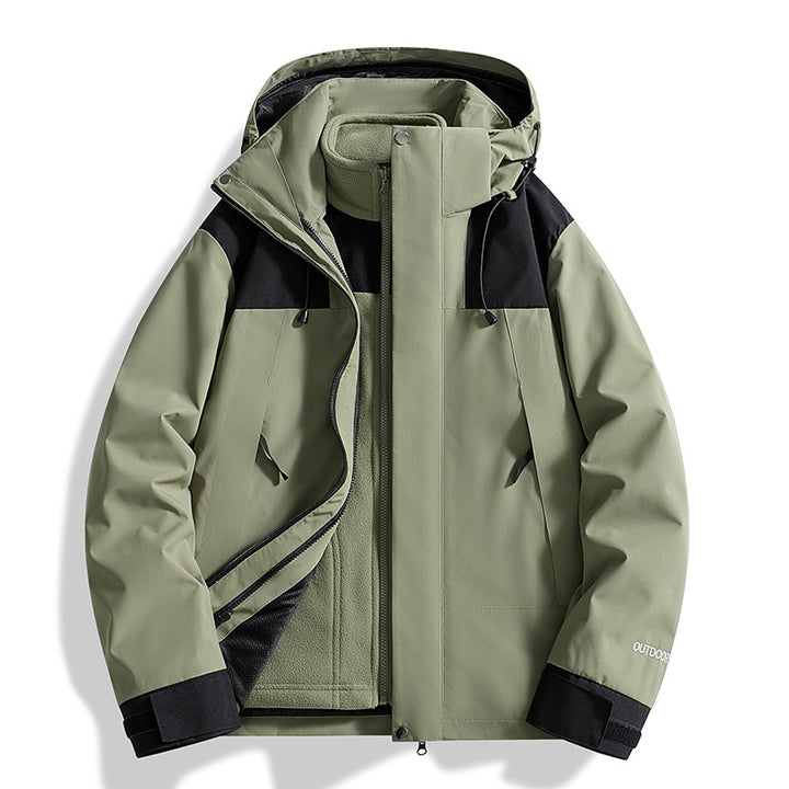 Damen Vielseitige Outdoorjacke mit abnehmbarer Fleece-Innenjacke und wasserdichter Membran Drune