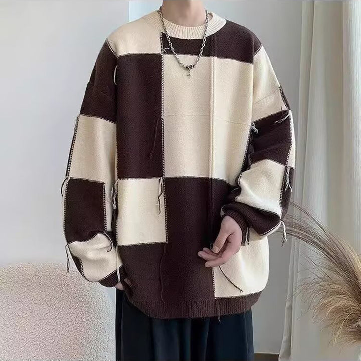 Herren Grobstrick Pullover Drune