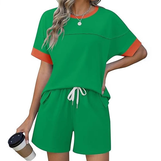 Damen lässiges Sport-Outfit mit elastischem Bund und praktischen Taschen Drune