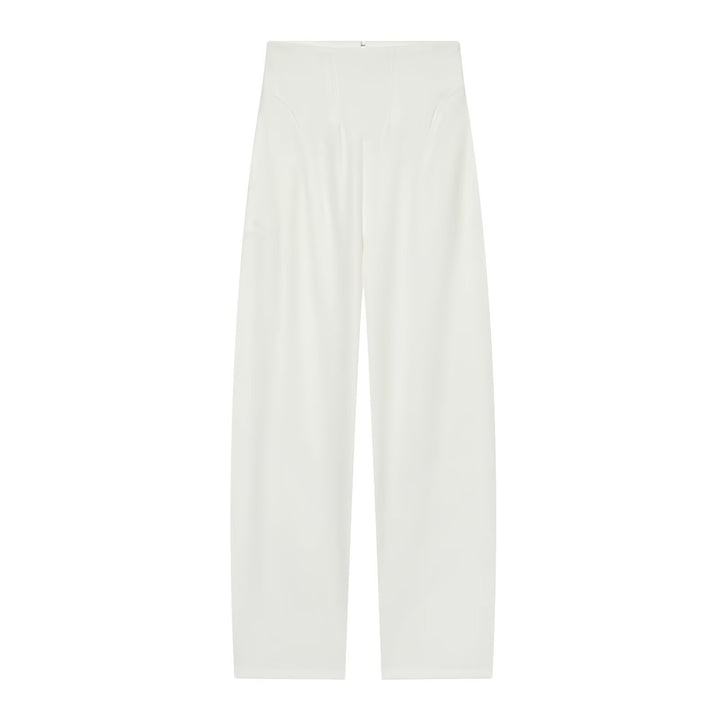 Damen Elegantes zweiteiliges Anzugset mit kastenlosem Blazer und High‑Waist Weitbein‑Hose Drune