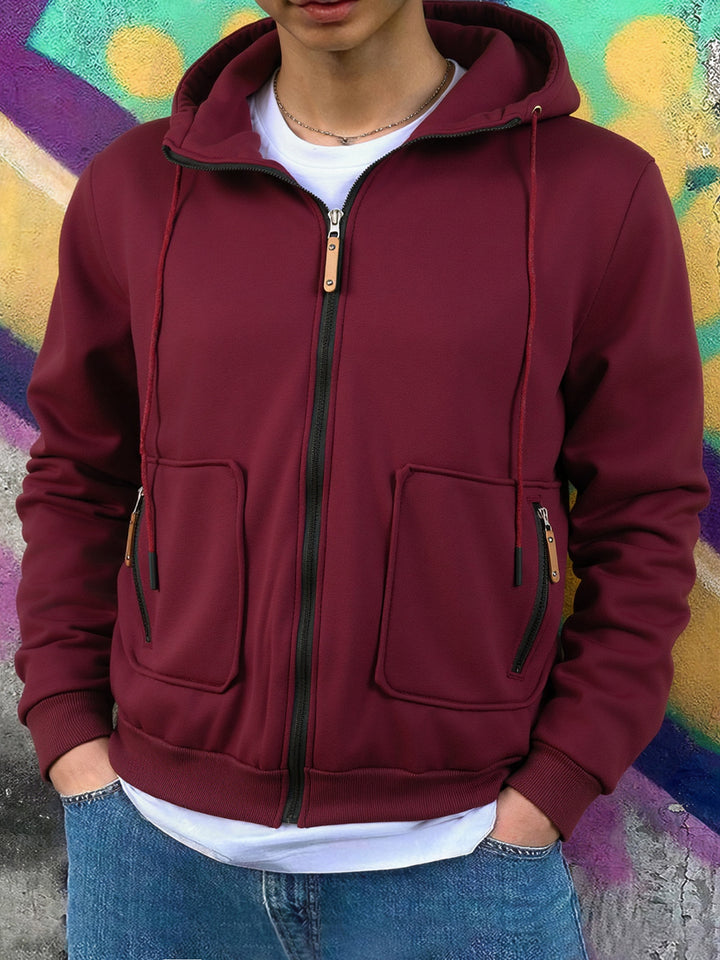 Herren Sportliche Fleecejacke Drune