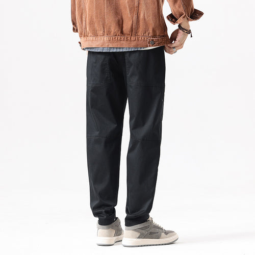 Herren Tapered Utility-Cargohose mit integriertem Webgurt, Kniepaneelen und Reißverschlusstaschen Drune