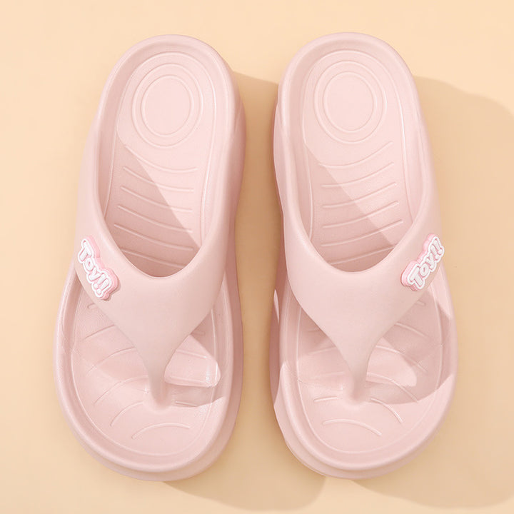 Femme Leichte Flip-Flop Sandalen mit Gepolstertem Fußgewölbe Drune