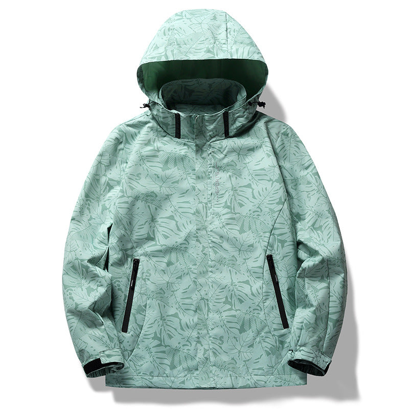Herren Atmungsaktive Wind- und Wasserabweisende Outdoor-Jacke Drune