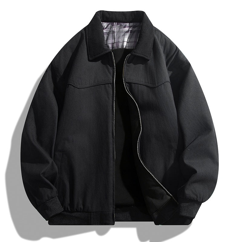 Herren Casual Steppjacke mit Kragen Drune