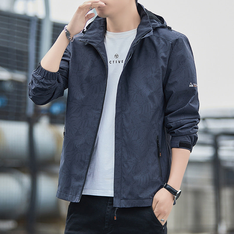 Herren Sportliche Übergangsjacke mit praktischem Kapuzendesign Drune