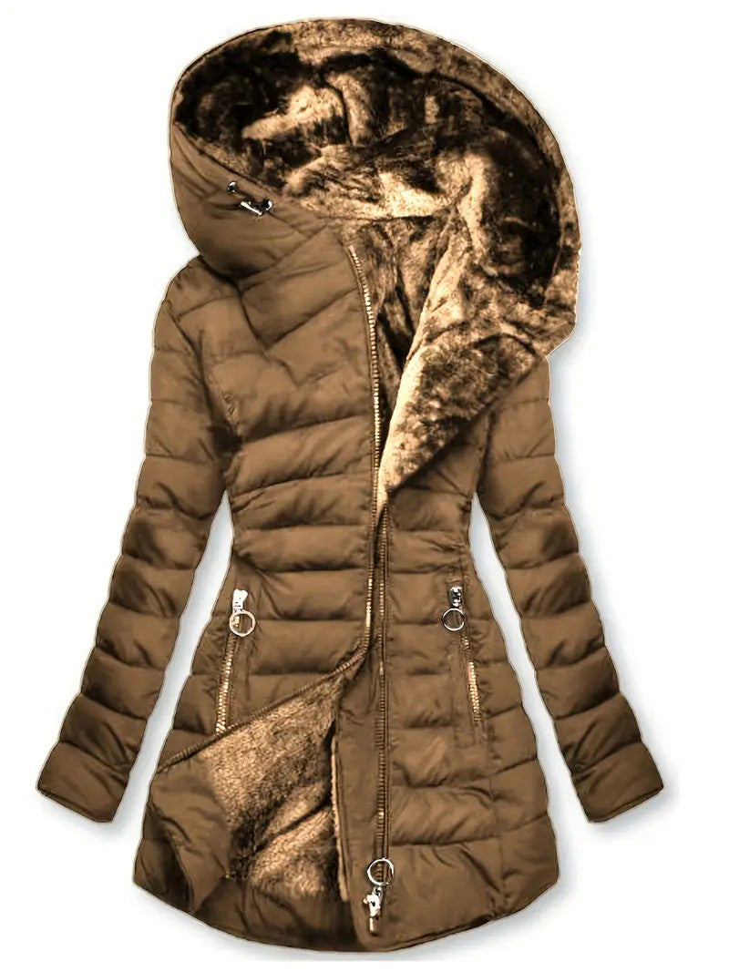 Damen Langzeit-Winterjacke mit weichem Innenfutter Drune