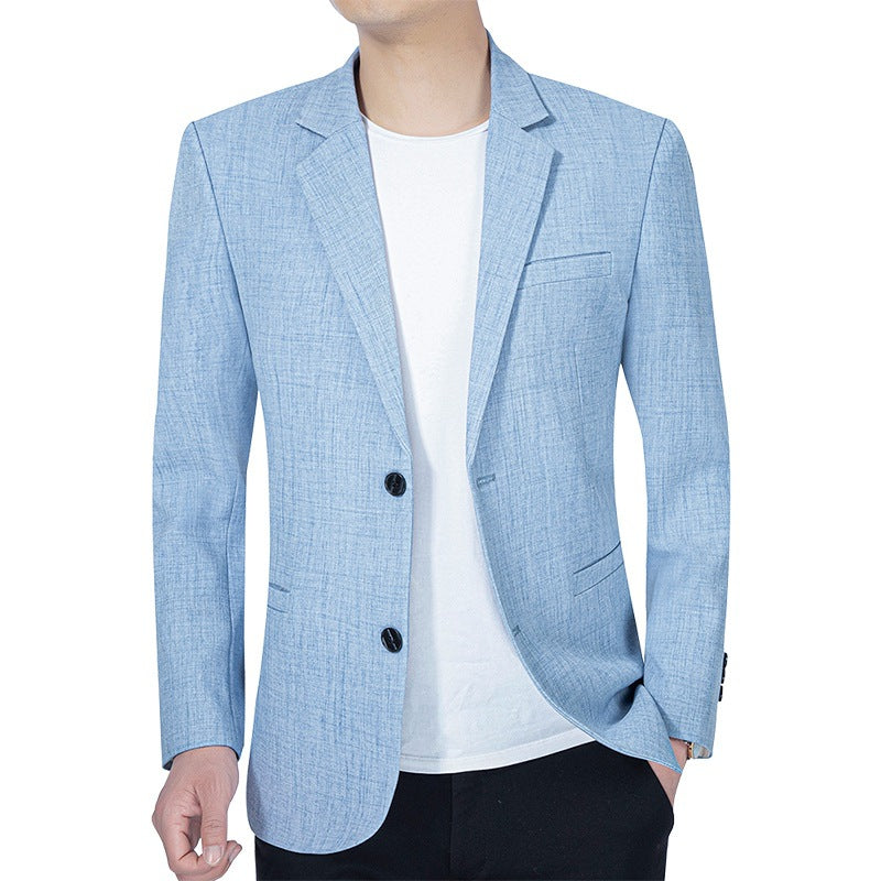 Herren Leichtes Slim-Fit Sakko aus LeinenmischgewDrunee mit Halbfütterung Drune