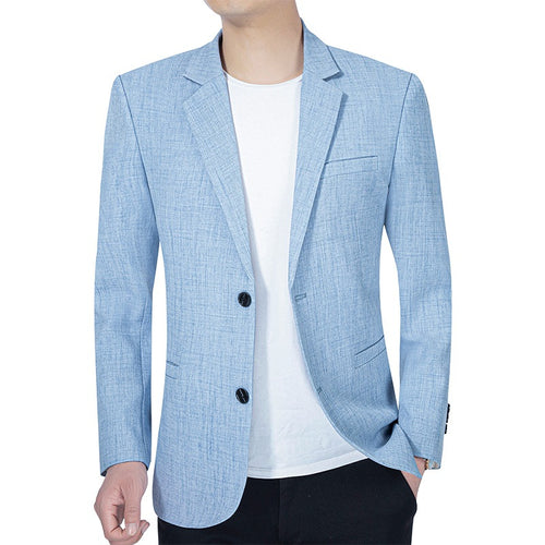 Herren Leichtes Slim-Fit Sakko aus LeinenmischgewDrunee mit Halbfütterung Drune