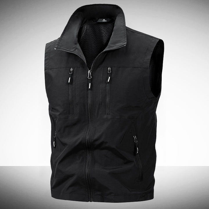 Herren Leichte Outdoor-Weste mit praktischen Taschen Drune