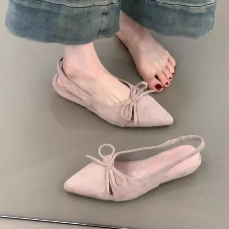 Damen Sling-Ballerinas mit dekorativem Schleifendetail und komfortablem Fußbett Drune