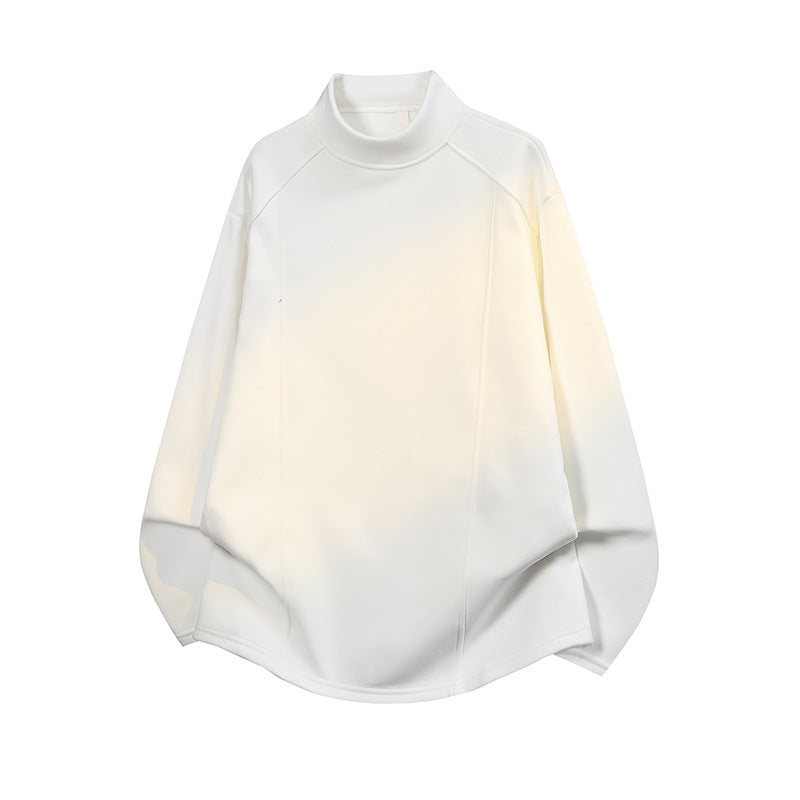 Herren Oversize Stehkragen-Sweatshirt mit Raglanärmeln und dezentem Farbverlauf Drune