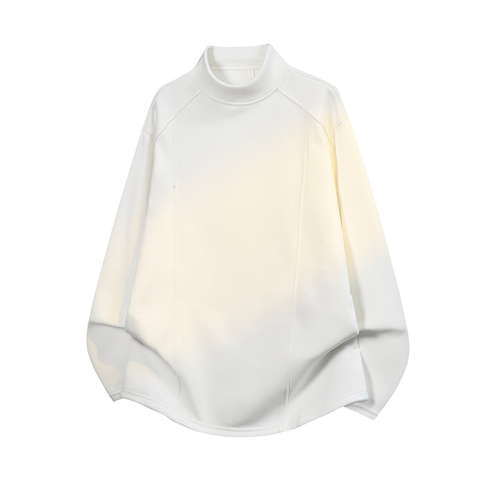 Herren Oversize Stehkragen-Sweatshirt mit Raglanärmeln und dezentem Farbverlauf Drune