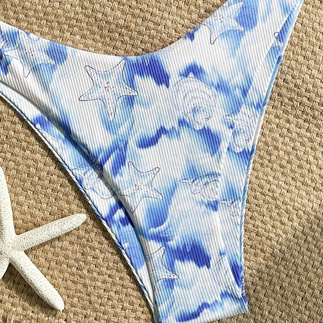 Damen Triangel-Bikini mit maritimem Motiv Drune
