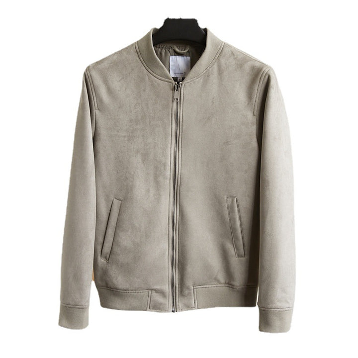 Herren Boxy‑Zip‑Blouson mit Hemdkragen und feinem Wollmix Drune