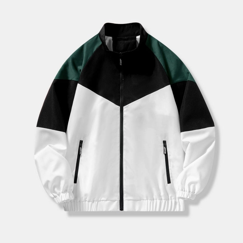 Herren Sportliche Übergangsjacke mit hohem Kragen und Reißverschluss Drune