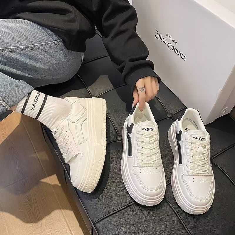 Damen Elegante und modische Sneakers mit hoher Plateausohle Drune