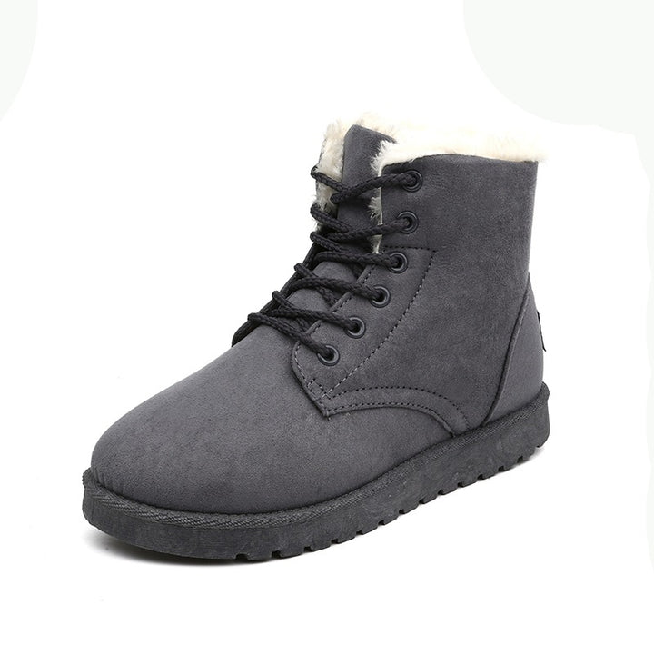 Damen gefütterte Winterboots mit strapazierfähigem Obermaterial und rutschfester Sohle Drune
