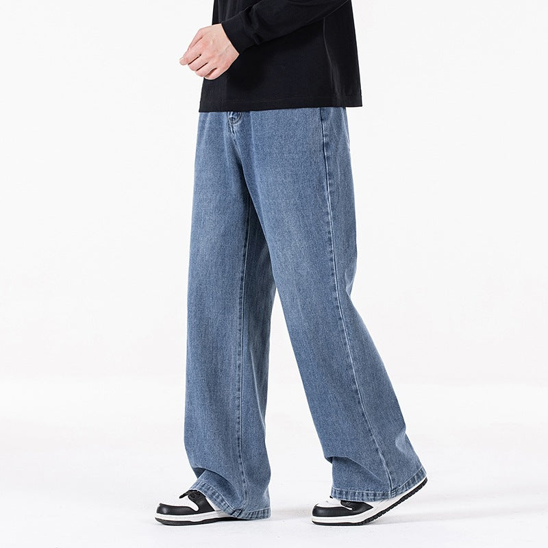 Damen Weite Baggy-Jeans mit hoher Taille, extra weitem Bein und Vintage-Waschung Drune