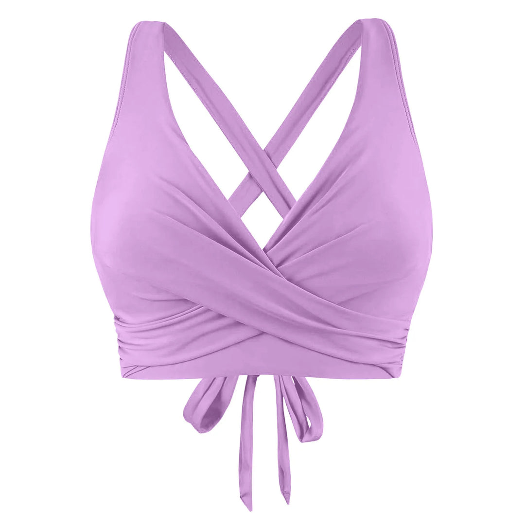 Damen komfortables Wickel-Bikinioberteil Drune
