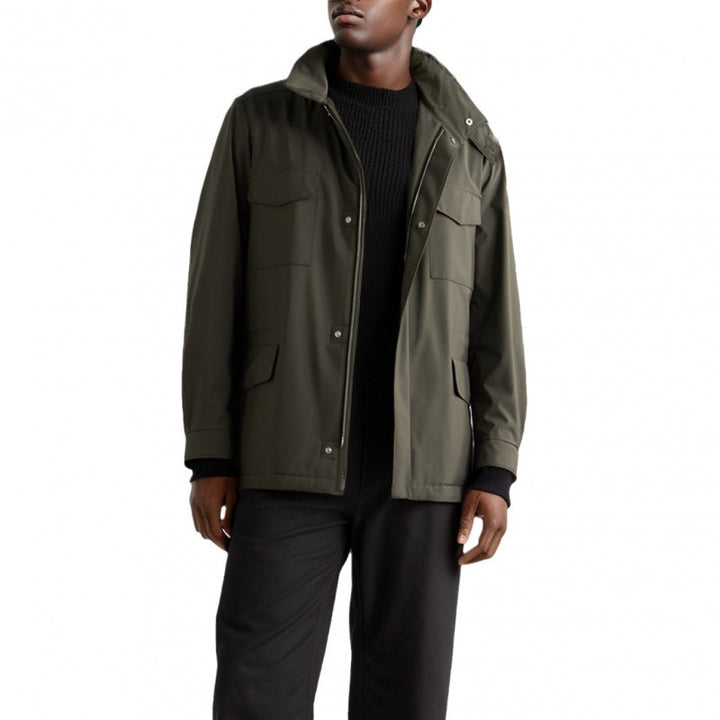 Herren modische Trekkingjacke aus wasserabweisendem Material mit praktischen Taschen Drune