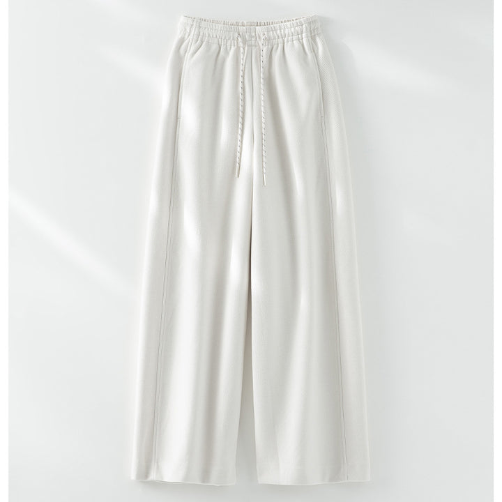 Damen Weite Komfort-Strickhose mit Gummibund und Tunnelzug Drune