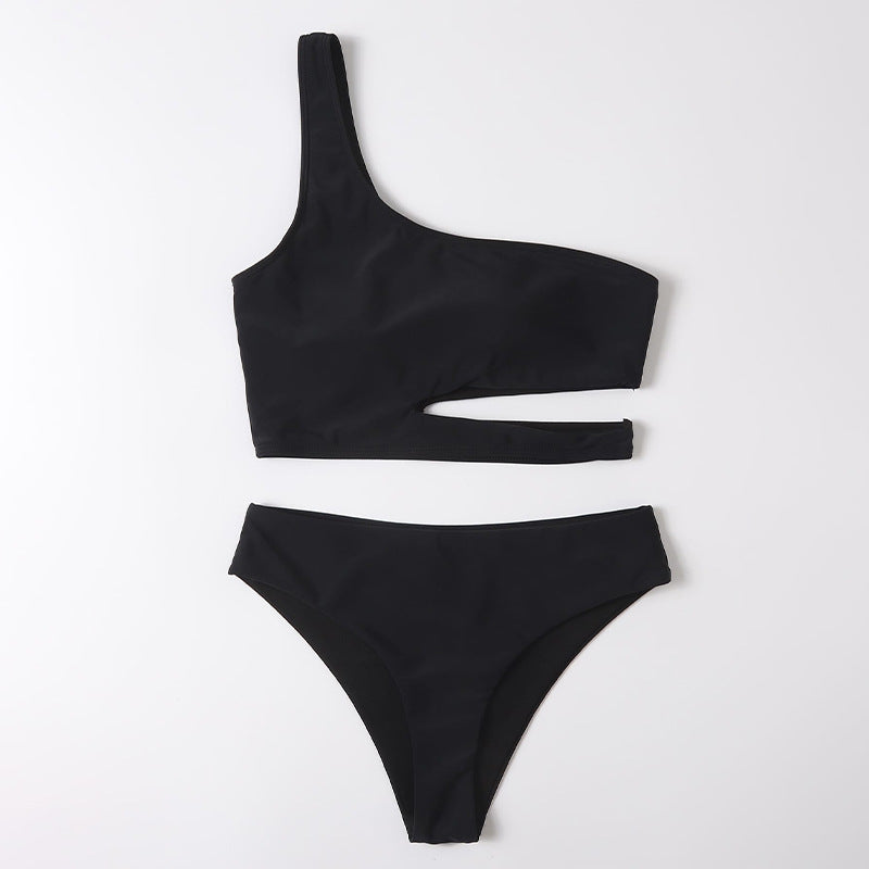 Damen Einseitiger Bikini mit innovativem Cut-Out Drune